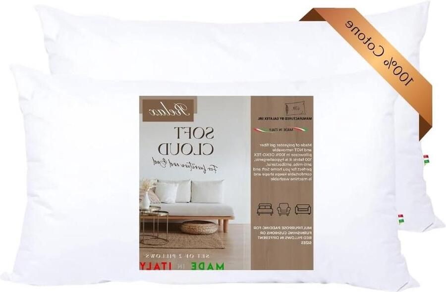 Soft Cloud Multifunctional Cushion with Hypoallergenic Fibre Filling Cotton Cushion for Bed Couch Chair 40 x 70 cm