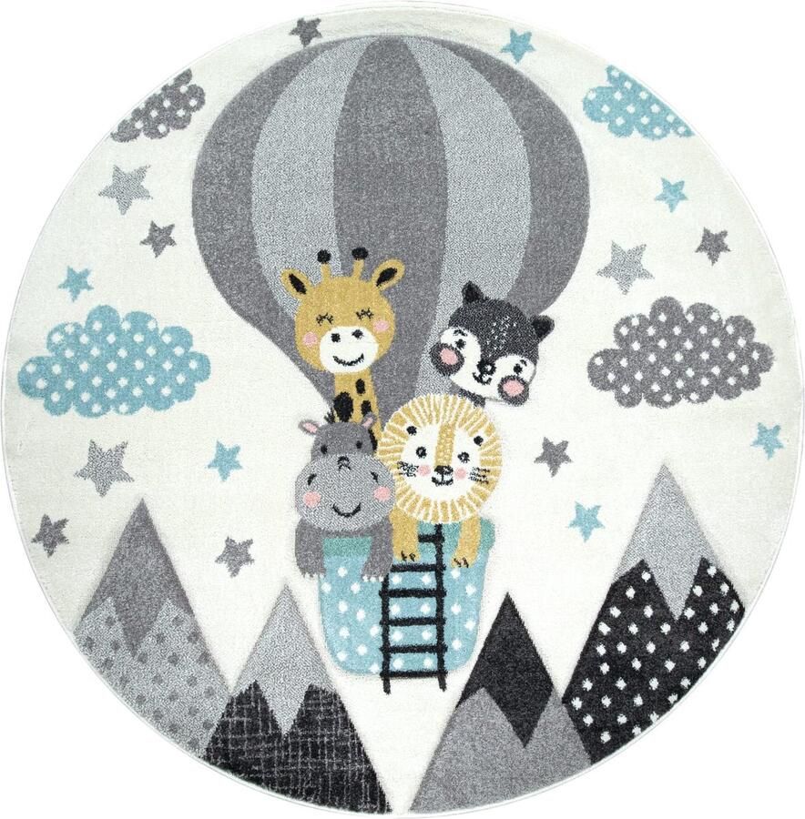 Soft Play-vloerkleed voor kinderen-Gezellige duurzame en gemakkelijke zorg-Dier- en grafische motieven