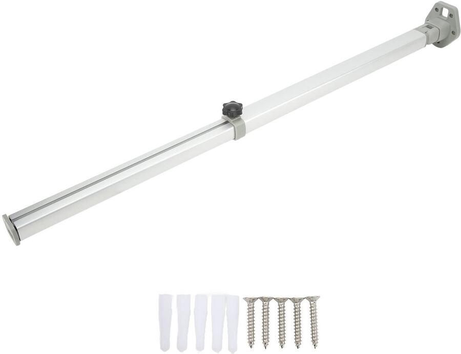 Dailygoods- Opklapbare Tafelpoot Verstelbaar 560-930 Mm Aluminium Telescopische Tafelpoot Bureaustandaard Voor Campers Caravans - Foto 2