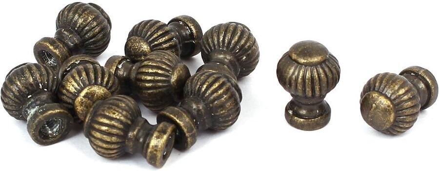 SourcingmapÂ Houten Sieradendoos Metaal Bronzen Pull Knop 10 Stuks