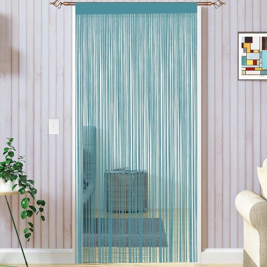 Spaghetti String Curtains Handmade Close Door Curtains Room Divider Fly Insects Screen Ideal for Window Doors Deurgordijn