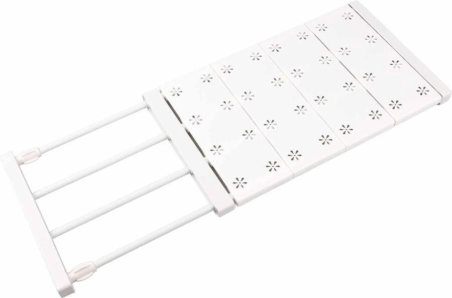 Spanning Plank Uitbreidbaar Opbergrek Verstelbare Kast Verdelers Garderobe Organizer(48-80cm)