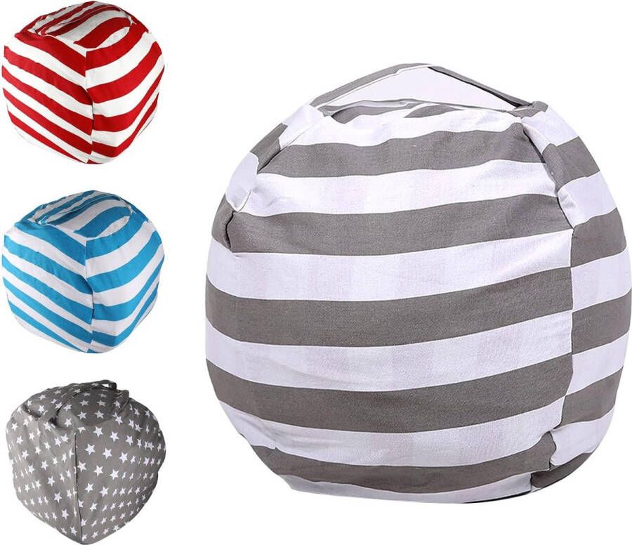 Speelgoed-opbergtas zitzakopslag kinderzitzak knuffelopslag zitzak speelgoed opbergtas met ritssluiting 24 inch voor kleding speelgoed en dagelijks gebruik