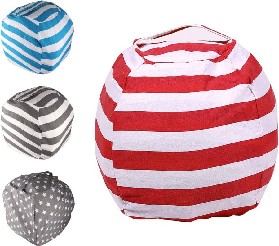 Speelgoedopbergtas zitzakopslag kinderzitzak knuffelspeelgoedopslag zitzak speelgoedopbergtas met ritssluiting 24 inch voor kleding speelgoed en dagelijks gebruik