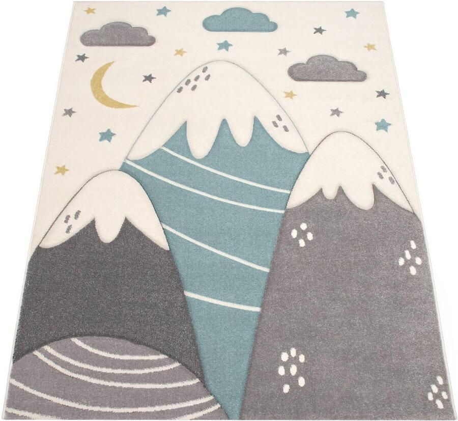 Speelkamer tapijt voor kinderen-zacht duurzaam 3D-motief-Easy Care Short Pile