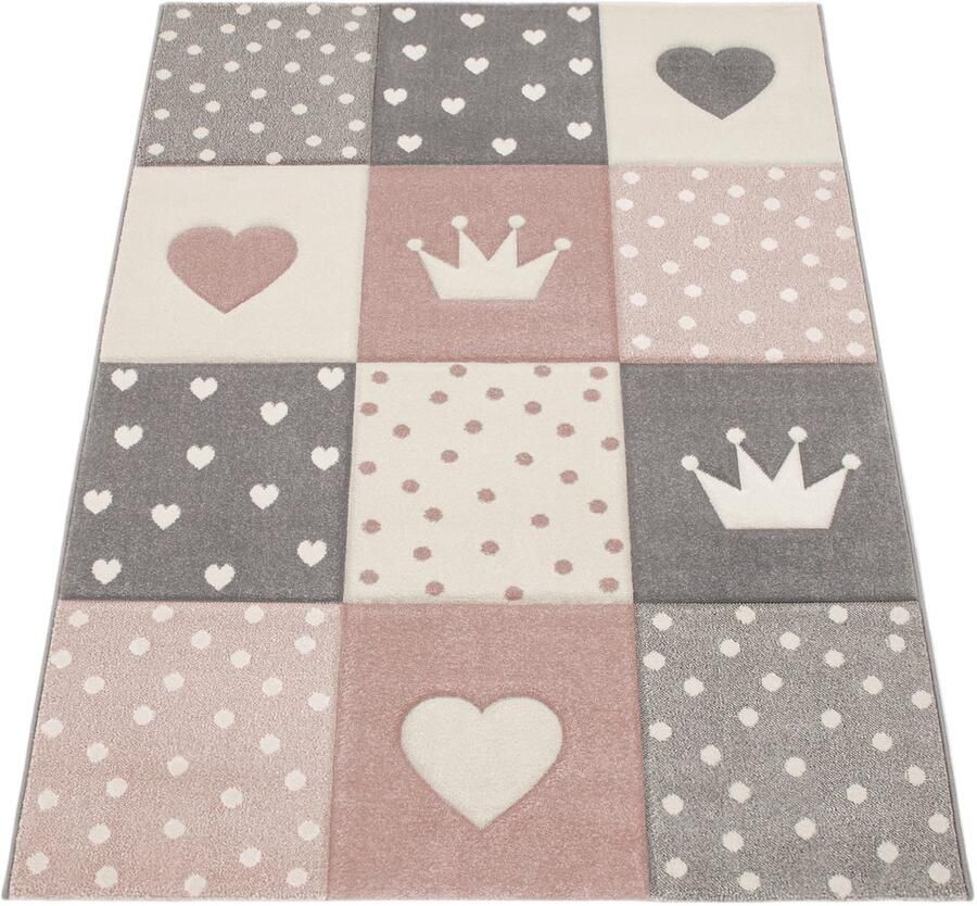 Speelkamer tapijt voor kinderen zacht en duurzaam 3D -dierenmotieven Easy Care Cosmo Collection