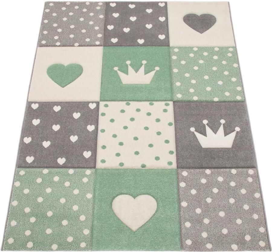 Speelkamer tapijt zachte korte stapel schattige dier- en grafische patronen duurzaam en gemakkelijke verzorging