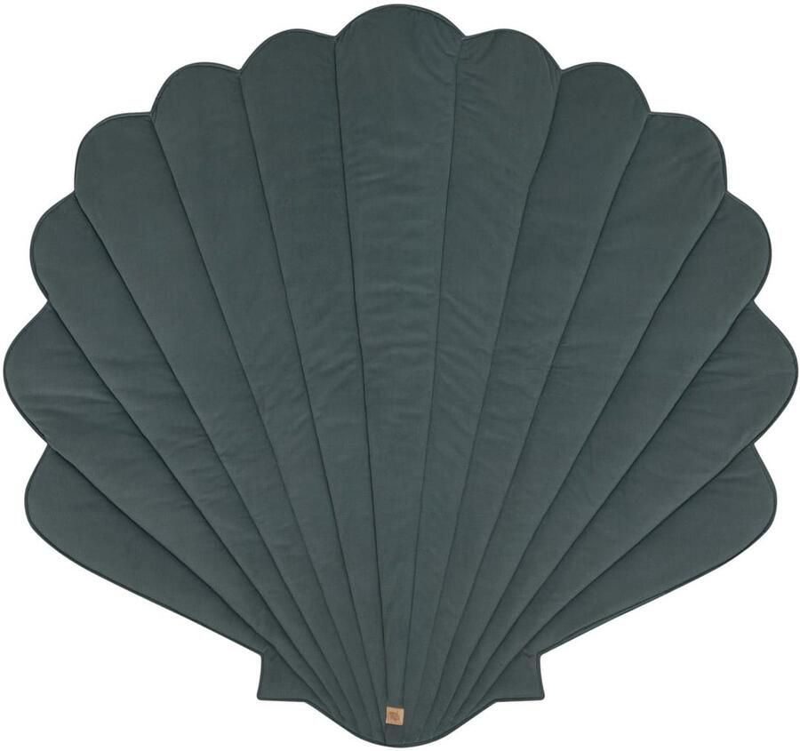 Speelmat van biologisch katoen en fluweel Blauw