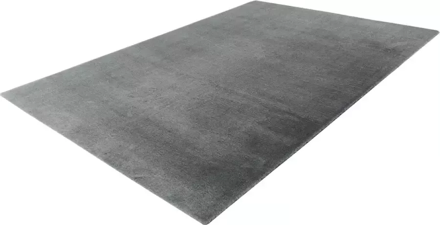 Spirit vloerkleed fluffy- hoogpolig superzacht tapijt kleed 80x150 grijs