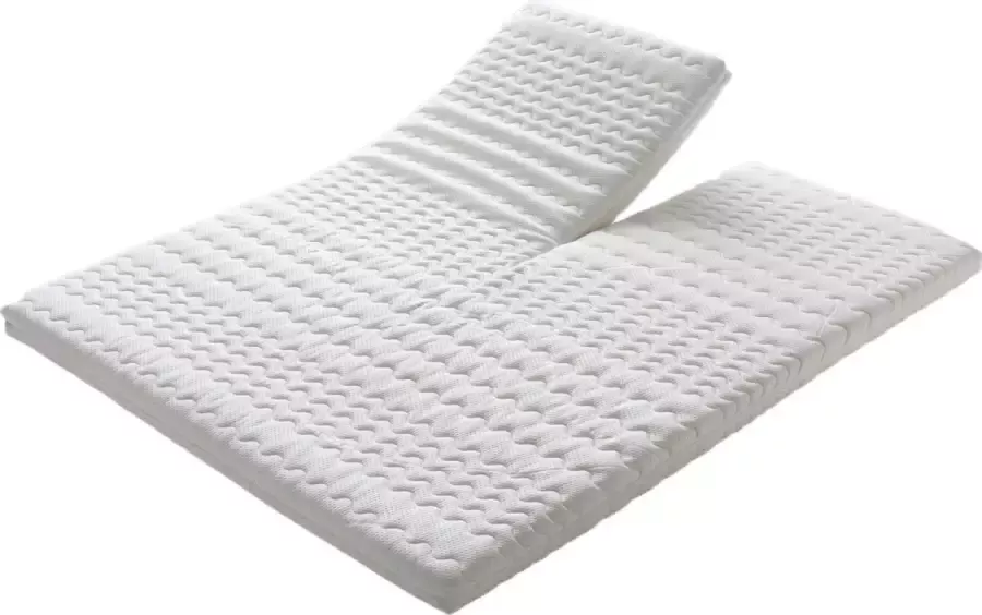 Magazijnenverkoop Split Topper Topdek Matras -DUO- Nasa -Topmatras Traagschuim Topdekmatras 160x210x9cm