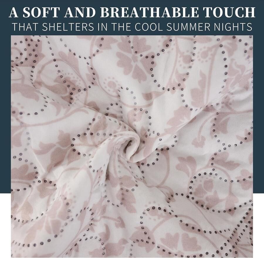 Sprei Bed Omkeerbaar voor lente en zomer + 1 kussensloop 50 x 70 cm Sprei Gewatteerd dekbed Lichtgewicht spreien Dun (180 x 260 cm)