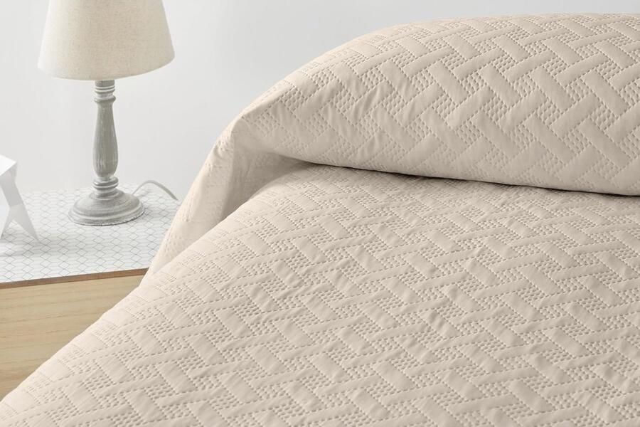 Sprei Bouti voor Bed 150 cm Beige 250 x 260 cm Luxe Comfort voor Lente en Zomer