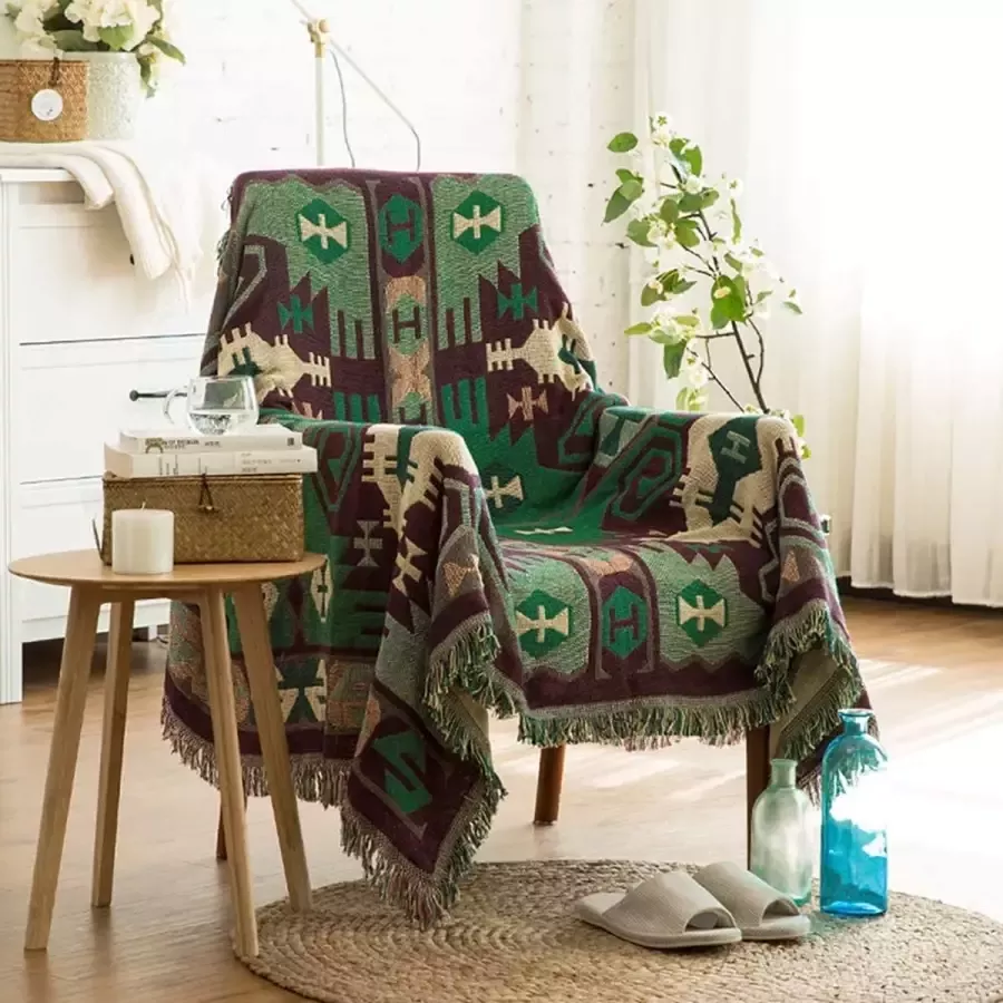 Sprei Omkeerbare deken Knuffeldeken Bankdeken Katoenen plaid voor Sofa Bed Dekbed