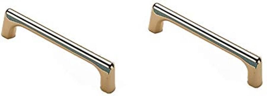 Square Golden Cupboard Handles for Kitchen and Bathroom 2 Pack