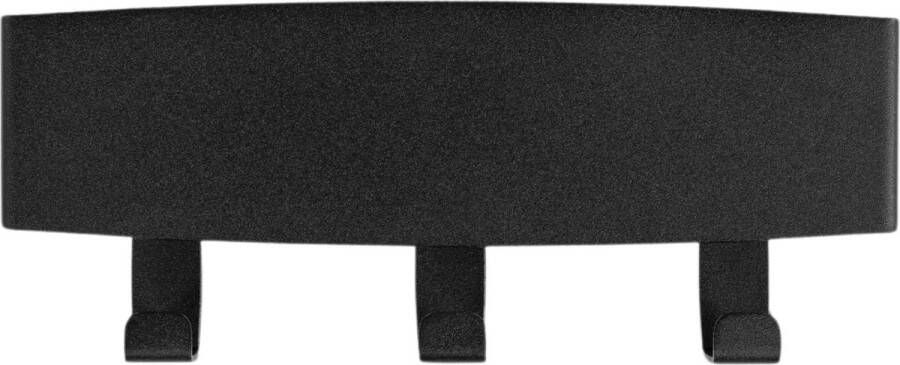 Square Steel OvalTouch 3 haaks Wandkapstok matzwart - Foto 2