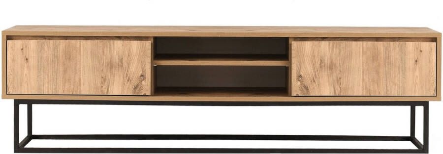 Staand Industrieel TV-meubel Hout 140x40x50cm Metalen frame