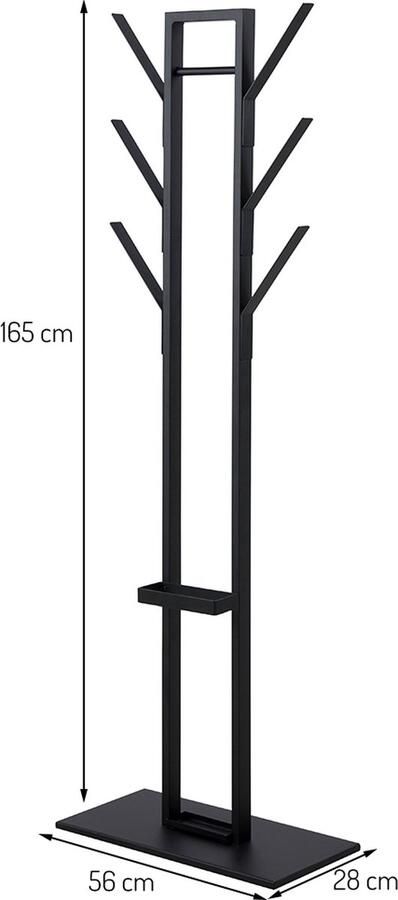 SMUK Staande Kapstok 6 Haken Bryce Zwart