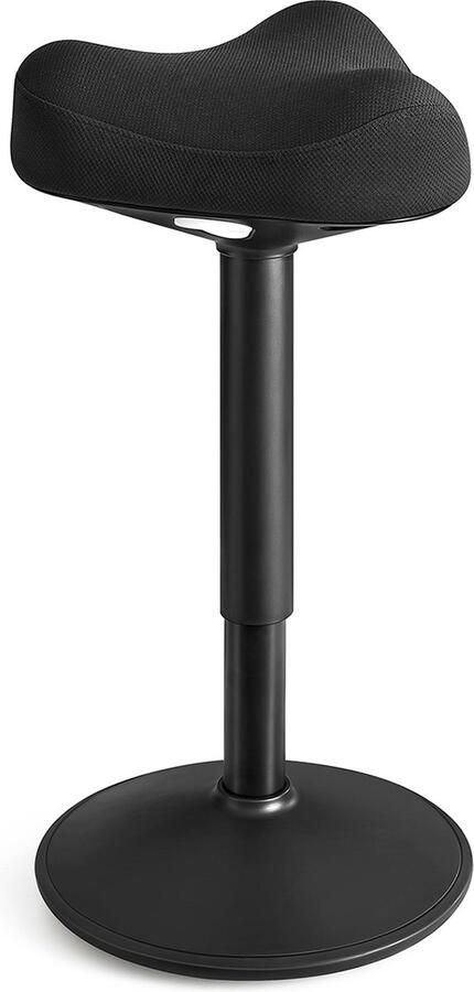 Staande kruk in hoogte verstelbaar en modern zwart