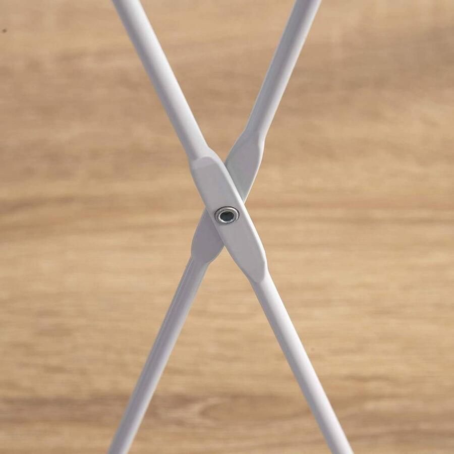 Staande Plank Opbergrek Display Duurzame metalen en houten constructie Eenvoudige montage Ruimtebesparend ontwerp 34 cm x 35 cm x 148 cm