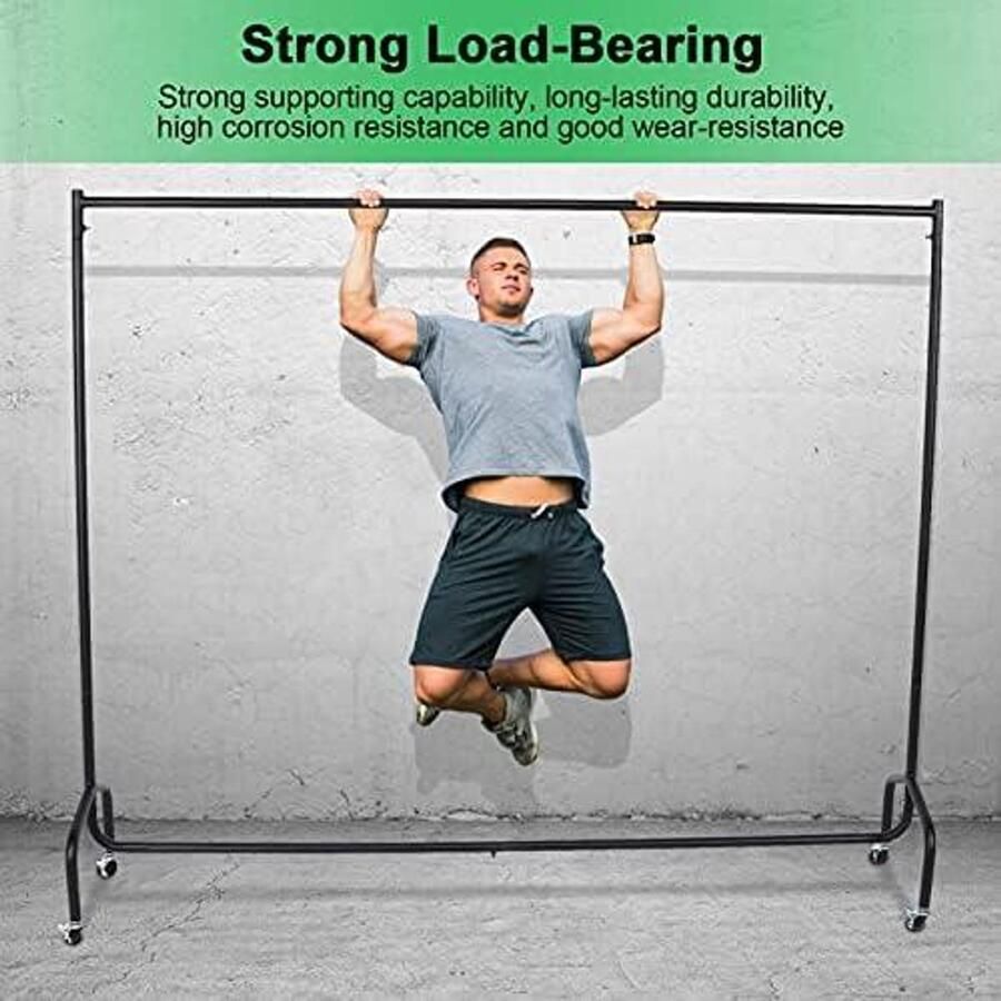 Stabiel kledingrek voor zware lasten met wieltjes belastbaar en metalen