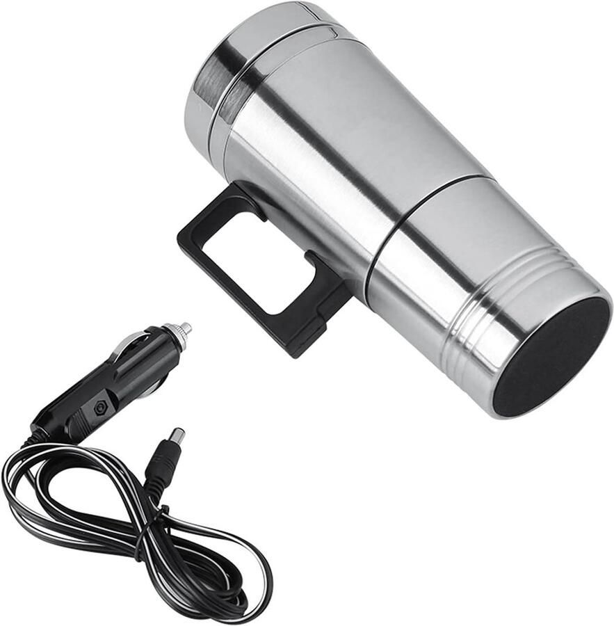 Stainless Steel Elektrische Kookbeker voor Autoverwarming Isolerende Waterfles voor Thuis Keuken en Onderweg (24V)
