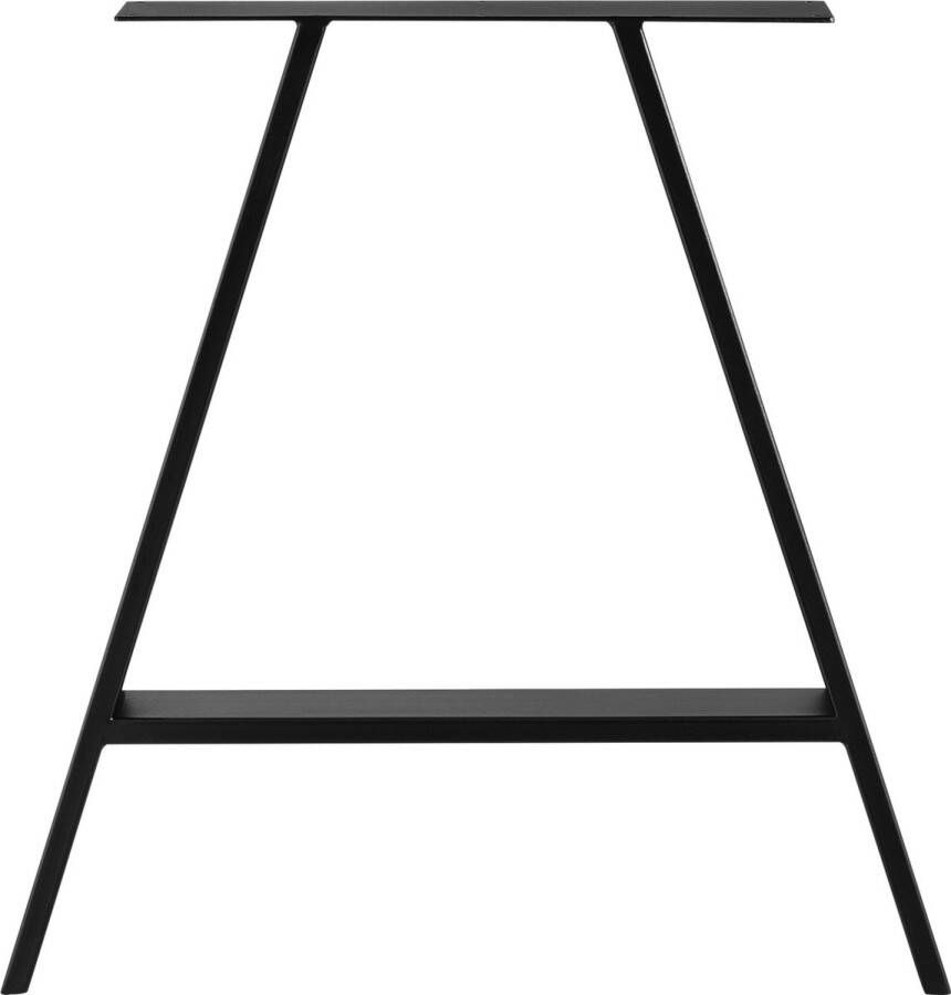 Unbranded Stalen A Tafelpoot Kaya Set van 2 Meubelpoot 70x10x72 cm Zwart - Foto 2