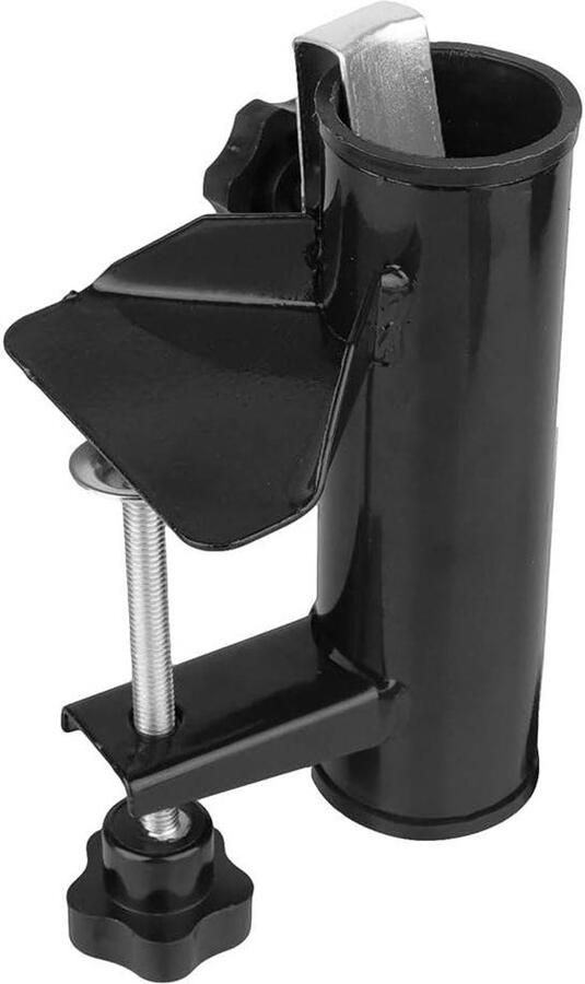 Stalen Parasolhouder voor Balkon Paraplubak in Zwart Ruimtebesparende Parapluhouder