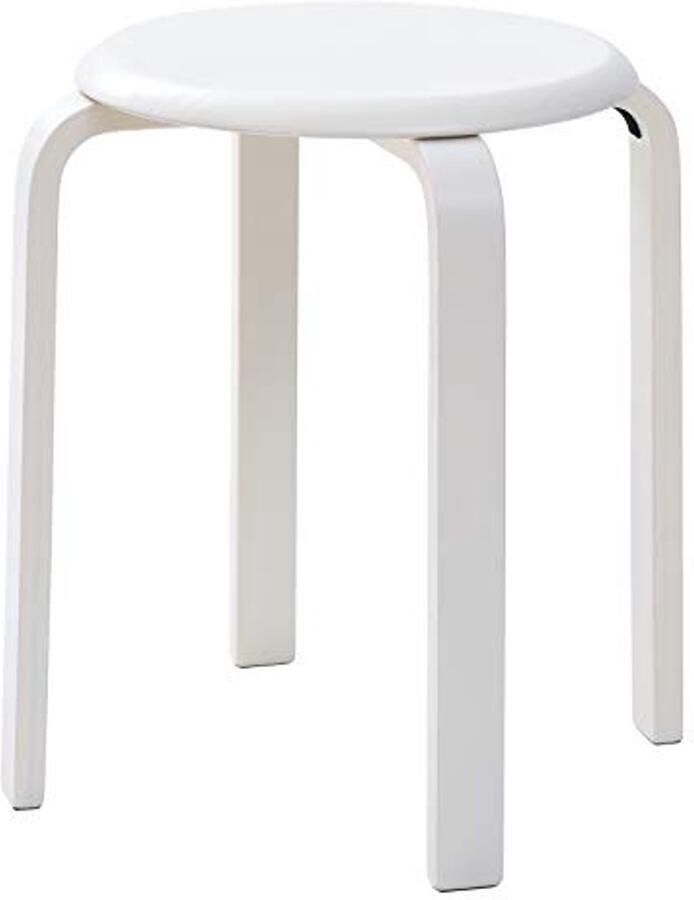 Stapelbare Eetkamerstoelen en Barkrukken van Massief Hout Glad en Duurzaam Voor Woonkamer Keuken en Bistro