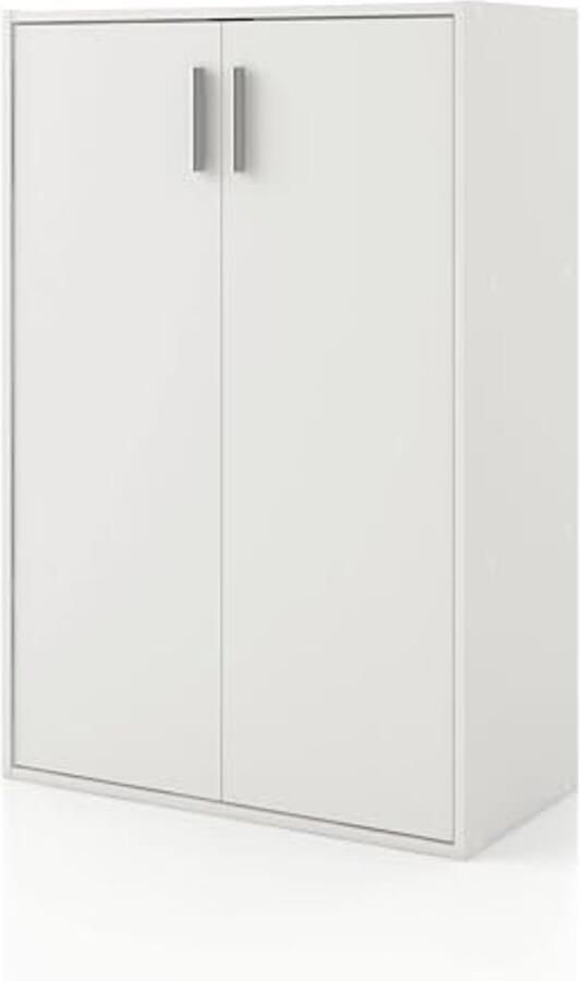 Stapelbare Houten Boekenkast met Deuren en Opbergplanken Organisatie voor Thuis Kantoor en Studentenkamer