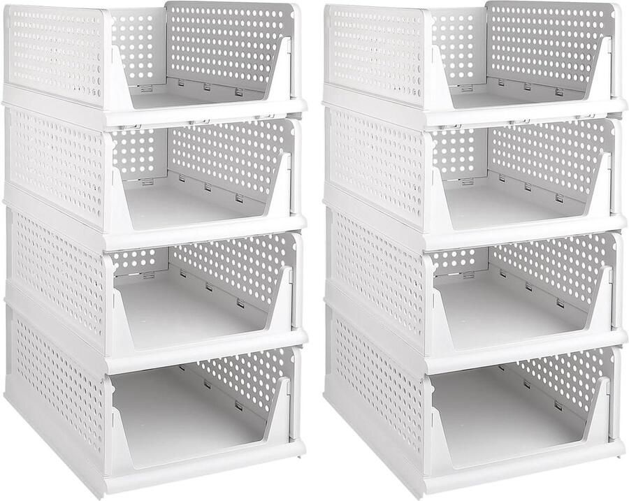 Stapelbare Kledingkast Organizers Opbergdozen 8 Stuks Multifunctioneel