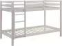 Stapelbed ANICET 2 x 90 x 190 cm Massief grenen Gebleekt L 198 cm x H 140 cm x D 97 cm - Thumbnail 1