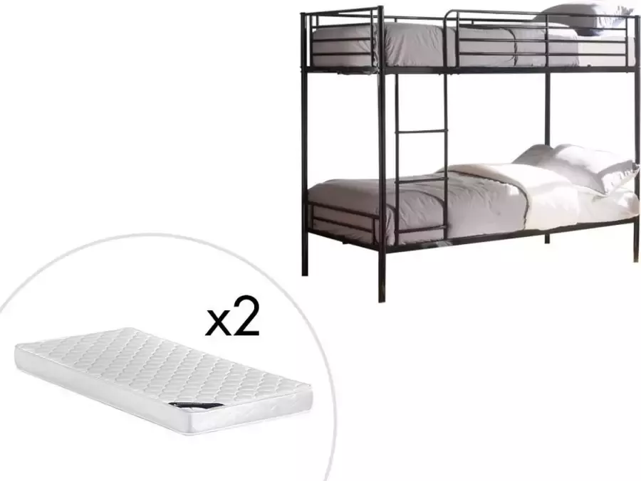 Vente-unique Set van 2 stapelbare tuinfauteuils in polypropyleen Beige SESEH van MYLIA L 197.5 cm x H 160 cm x D 96 cm - Foto 3