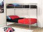 Stapelbed DUOTIS II 2 x 90 x 190 cm Zilver + matras L 197.5 cm x H 160 cm x D 96 cm - Thumbnail 3