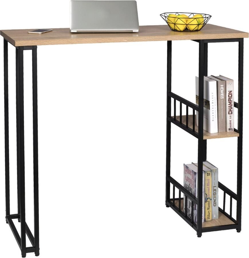 Senza Marchio Statafel Bartafel Keuken Staantafel Barkast Partytafel 120 x 50 x 105 cm Barmeubel Voor Binnen & Buiten Licht Eiken