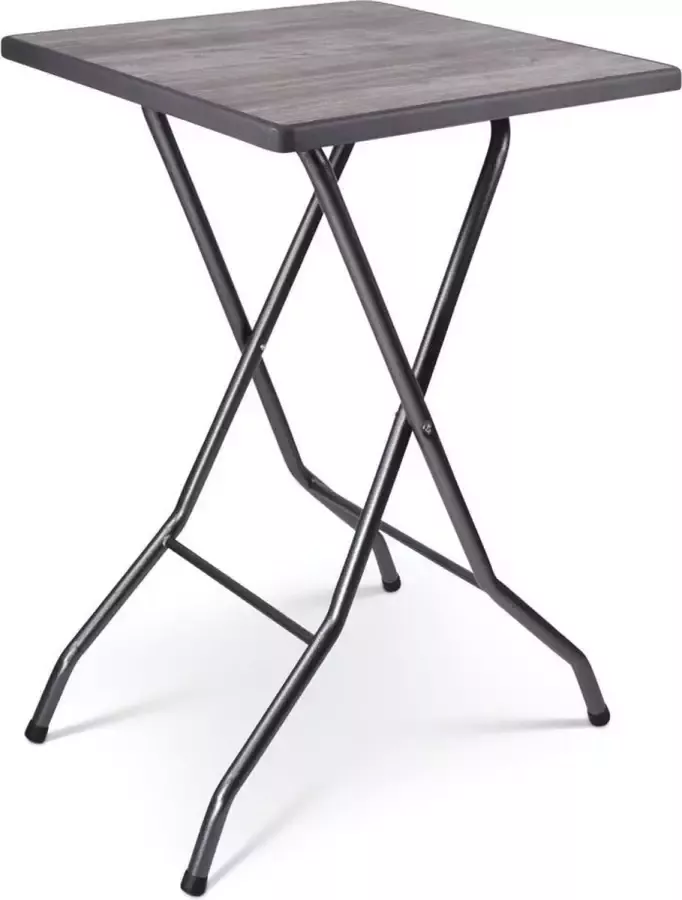 Outmate Statafel Ibiza Blad 70x70cm Blad: Vintage Frame: Zwart hamerslag