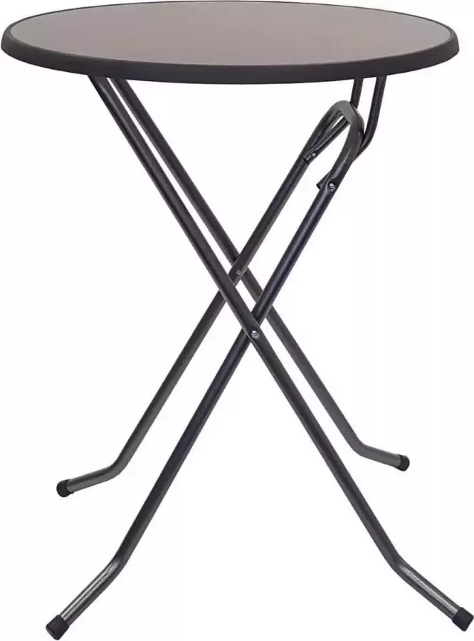 Statafel Lugano 80cm rond Mlit Antraciet