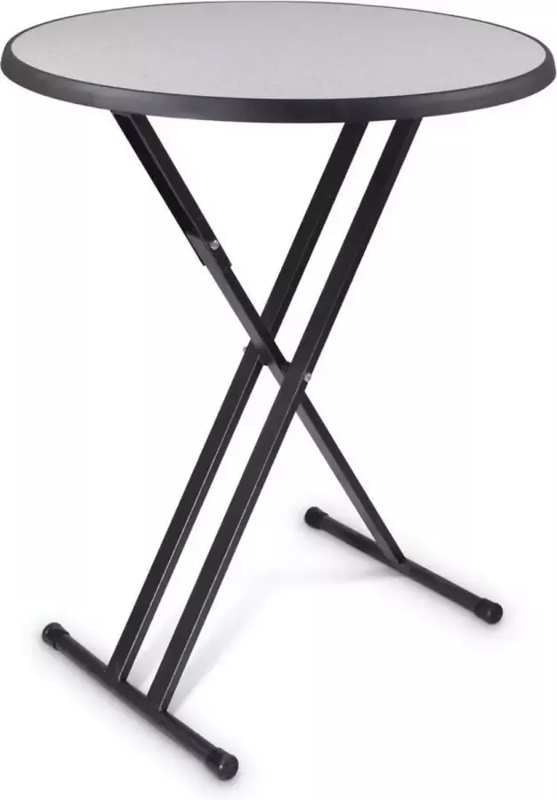 Outmate Statafel Madeira Blad 85cm Blad: Graniet Frame: Zwart hamerslag