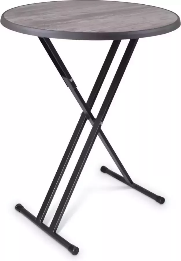 Outmate Statafel Madeira Blad 85cm Blad: Vintage Frame: Zwart hamerslag