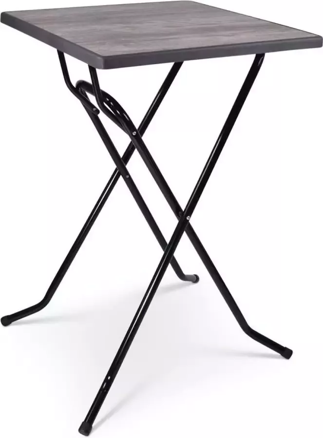 Outmate Statafel Mallorca Blad 70x70cm Blad: Vintage Frame: Zwart