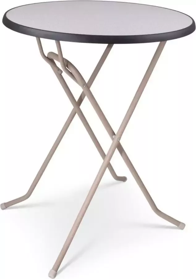 Outmate Statafel Mallorca Blad ⌀85cm Blad: Graniet Frame: Beige