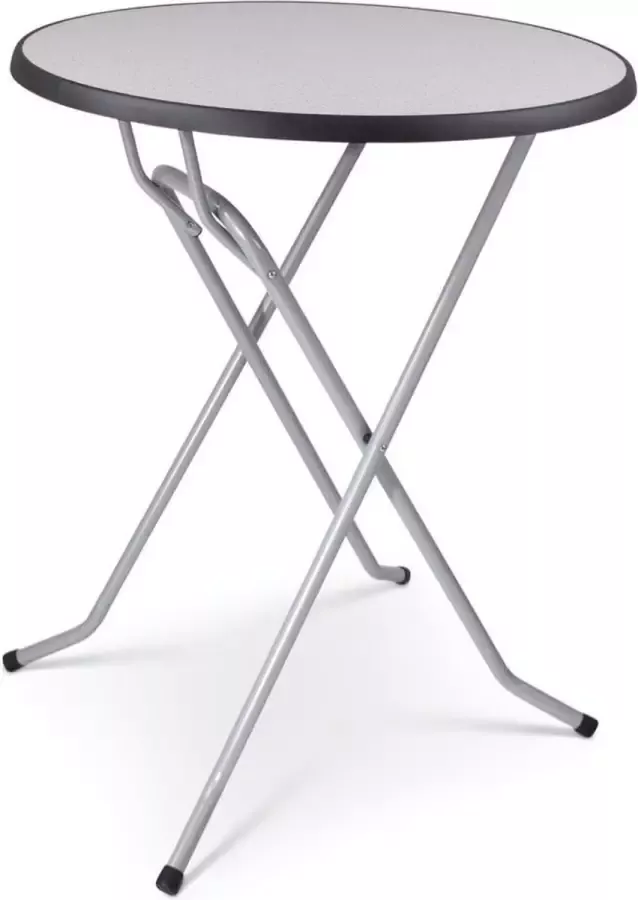 Outmate Statafel Mallorca Blad ⌀85cm Blad: Graniet Frame: Lichtgrijs