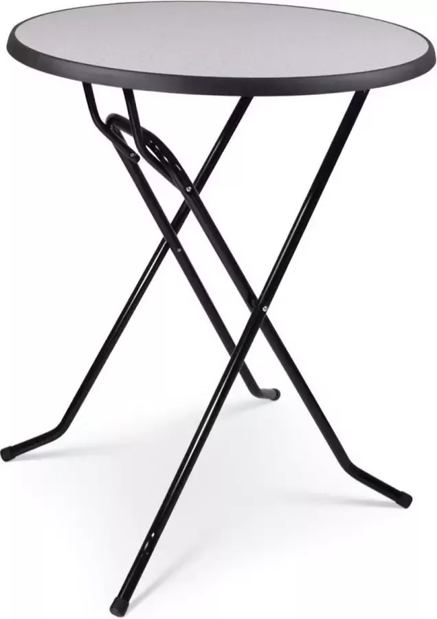 Outmate Statafel Mallorca Blad ⌀85cm Blad: Graniet Frame: Zwart