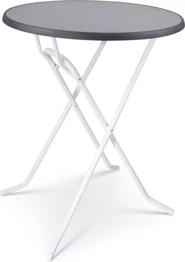 Outmate Statafel Mallorca Blad ⌀85cm Blad: Punti Frame: Wit