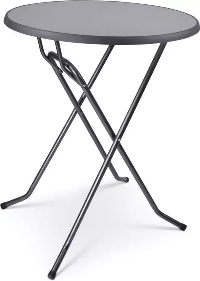 Outmate Statafel Mallorca Blad ⌀85cm Blad: Punti Frame: Zwart hamerslag