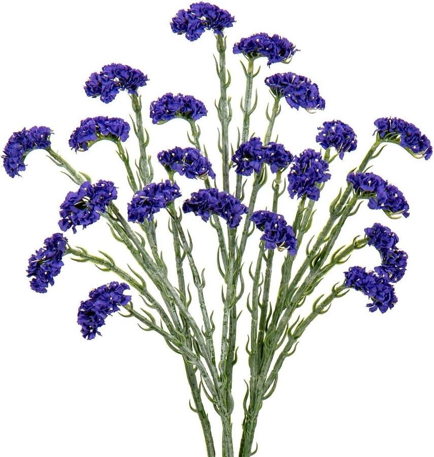 Statice kunstbloemen 5 stuks paars lila 64 cm lang nepbloemen met lange steel faux statice zee lavendel spray voor thuis bruiloft boeket flora-arrangementen kantoor tafel centerpieces decoratie