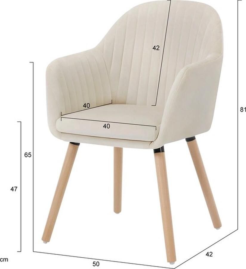 SteeFly Set van 2 blauwe eetkamerstoelen Zithoogte 44cm Anti-slip Zachte zitting Moderne uitstraling Voor elk interieur