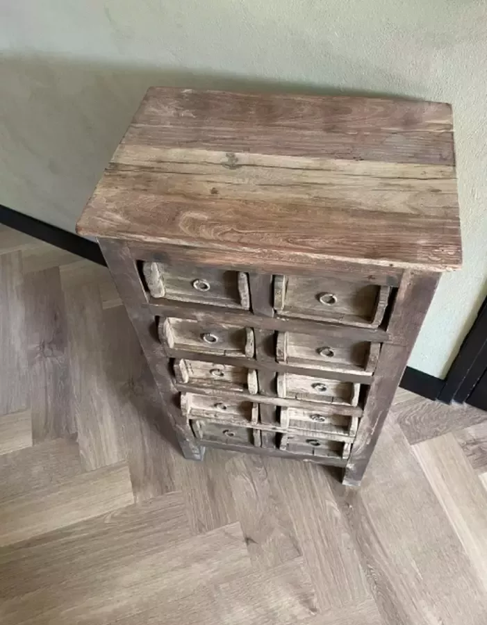 Steenmallen kast India DecoDero uniek item