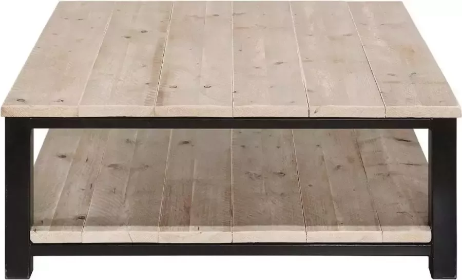 Steigerhout salontafel Oud Steigerhout en metaal 80x80x45 h