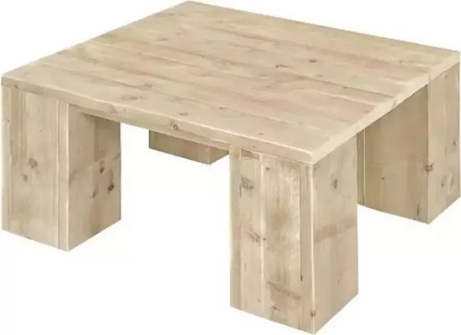 Steigerhouten salontafel Basic steigerhout 80x80x45h