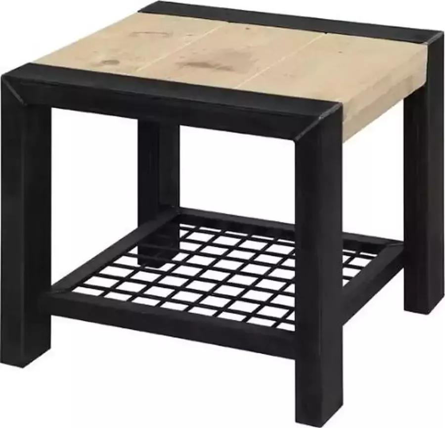 Steigerhouten salontafel Industrie oud steigerhout 80x80x45 h